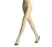 FALKE Women's Paradise Net W Ti Sheer Patterned 1 Pair Tights, Green Lemon 7498, L