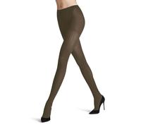 FALKE Women's Prime Rib 60 DEN W Ti Semi-Opaque Patterned 1 Pair Tights, Brown Shitake 5182, S-M