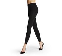 FALKE Women's Pure Matt 100 DEN W Le Opaque Plain 1 Pair Leggings, Black 3009, L