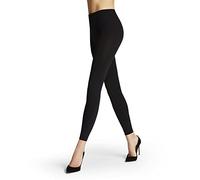 FALKE Women's Pure Matt 100 DEN W LE Opaque Plain 1 Pair Leggings, Black (Black 3009), S