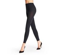 FALKE Women's Pure Matt 100 DEN W Le Opaque Plain 1 Pair Leggings, Blue Marine 6179, L