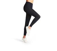 FALKE Women's Pure Matt 100 DEN W Le Opaque Plain 1 Pair Leggings, Blue Marine 6179, S-M