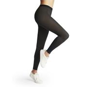 FALKE Women's Pure Matt 100 DEN W LE Opaque Plain 1 Pair Leggings, Grey (Graphite 3146) new - eco-friendly, S-M