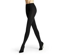 FALKE Women's Pure Matt 100 DEN W TI Opaque Plain 1 Pair Tights, Black (Black 3009), S-M