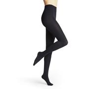 FALKE Women's Pure Matt 100 DEN W Ti Opaque Plain 1 Pair Tights, Blue Marine 6179, S-M
