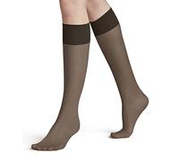 FALKE Women's Pure Matt 20 DEN W Kh Sheer Plain 1 Pair Knee-High Socks, Brown Brenda 5179, 5.5-8