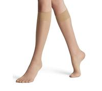 FALKE Women's Pure Matt 20 DEN W KH Sheer Plain 1 Pair Knee-High Socks, Skin colour (Golden 4699), 2.5-5
