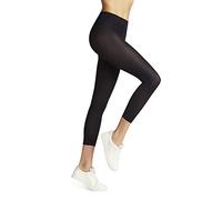 FALKE Women's Pure Matt 50 DEN Capri W Le Semi-Opaque Plain 1 Pair Leggings, Blue Marine 6179, S-M