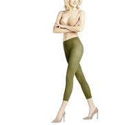 FALKE Women's Pure Matt 50 DEN Capri W LE Semi-Opaque Plain 1 Pair Leggings, Green (Cactus 7186), M