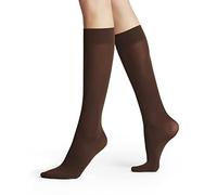FALKE Women's Pure Matt 50 DEN W Kh Semi-Opaque Plain 1 Pair Knee-High Socks, Brown Brenda 5179, 2.5-5