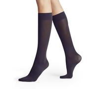 FALKE Women's Pure Matt 50 DEN W Kh Semi-Opaque Plain Knee High Socks, Red Wineberry 8761, 2.5-5