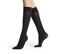 FALKE Women's Pure Matt 50 DEN W Kh Semi-Opaque Plain Knee-High Socks 1 Pair, Blue Marine 6179, 2.5-5