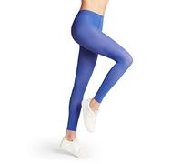 FALKE Women's Pure Matt 50 DEN W Le Semi-Opaque Plain 1 Pair Leggings, Blue Imperial 6065, S