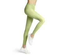 FALKE Women's Pure Matt 50 DEN W Le Semi-Opaque Plain 1 Pair Leggings, Green Lemon 7498, M