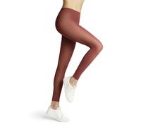 FALKE Women's Pure Matt 50 DEN W Le Semi-Opaque Plain 1 Pair Leggings, Red Lobster 8862, S-M