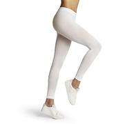 FALKE Women's Pure Matt 50 DEN W Le Semi-Opaque Plain 1 Pair Leggings, White 2209, M-L