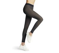 FALKE Women's Pure Matt 50 DEN W Le Semi-Opaque Plain 1 Pair Leggings, Grey Graphite 3146, L