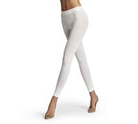 FALKE Women's Pure Matt 50 DEN W Le Semi-Opaque Plain 1 Pair Leggings, White 2209, M-L