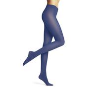 FALKE Women's Pure Matt 50 DEN W Ti Semi-Opaque Plain 1 Pair Tights, Blue Water 6550, S