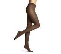 FALKE Women's Pure Matt 50 DEN W Ti Semi-Opaque Plain 1 Pair Tights, Brown Caramel 5042, M-L