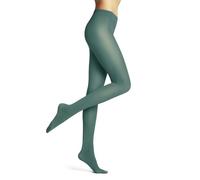 FALKE Women's Pure Matt 50 DEN W Ti Semi-Opaque Plain 1 Pair Tights, Green Fjord 7475, L