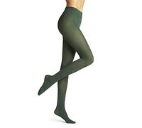 FALKE Women's Pure Matt 50 DEN W Ti Semi-Opaque Plain Tights, 70 den, Green Hunter 7441, M-L