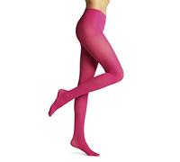 FALKE Women's Pure Matt 50 DEN W Ti Semi-Opaque Plain 1 Pair Tights, Red Berry 8390, M