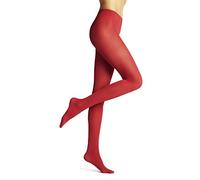 FALKE Women's Pure Matt 50 DEN W Ti Semi-Opaque Plain 1 Pair Tights, Red Scarlet 8228, M