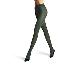 FALKE Women's Pure Matt 50 DEN W Ti Semi-Opaque Plain Tights 1 Pair, Green Hunter 7441, M