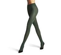 FALKE Women's Pure Matt 50 DEN W Ti Semi-Opaque Plain Tights 1 Pair, Green Hunter 7441, M-L