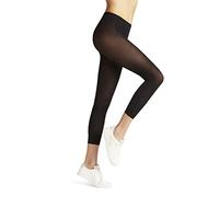 FALKE Women's Pure Matt Capri Leggings 50 DEN Semi-Opaque Black White More Colours Warm Thermal Short Length Plain For Summer Or Winter 1 Pair