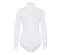 FALKE Women's Rich Cotton W Bo Soft Fabric Longsleeved 1 Piece Shapewear Bodysuit, White 2209, XL 46-48