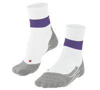 Falke Womens RU Compression Stabilizing Running Socks - White/Purple