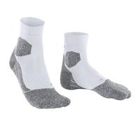 FALKE Women's RU Trail Grip W So Functional Yarn Anti-Blister 1 Pair Running Socks, White 2000, 5.5-6.5