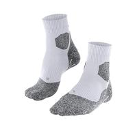 FALKE Women's RU Trail Grip W So Functional Yarn Anti-Blister 1 Pair Running Socks, White 2000, 5.5-6.5