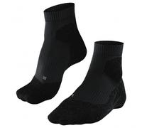 FALKE Women's RU Trail W So Functional Yarn Anti-Blister 1 Pair Running Socks, Black Black-Mix 3010, 7-8