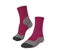 FALKE Women's RU3 Comfort W So Lyocell Functional Yarn Anti-Blister 1 Pair Running Socks, Red Rose/Grey 8560, 4-5
