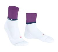 FALKE Women's RU4 Endurance Compression W So Cotton Functional Yarn With Compression 1 Pair Running Socks, White 2008 4-5
