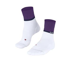 FALKE Women's RU4 Endurance Compression W So Cotton Functional Yarn With Compression 1 Pair Running Socks, White 2008, 7-8