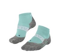 FALKE Women's RU4 Endurance Cool Short W Sso Functional Yarn Anti-Blister 1 Pair Running Socks, Blue Fiji 6423 7-8