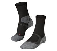 FALKE Women's RU4 Endurance Cool W SO Functional Yarn Anti-Blister 1 Pair Running Socks, Black (Black-Mix 3010), 7-8