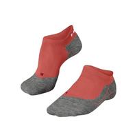 FALKE Women's RU4 Endurance Invisible W In Cotton Anti-Blister Running Socks 1 Pair, Orange Coral 8017, 2.5-3.5
