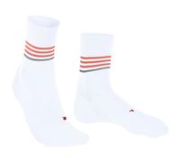 FALKE Women's RU4 Endurance W So Cotton Anti-Blister 1 Pair Running Socks, White 2004 Stripe, 4-5