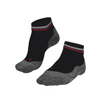 FALKE Women's RU4 Endurance Short Reflect W SSO Cotton Anti-Blister 1 Pair Running Socks, Black (Black 3008), 5.5-6.5