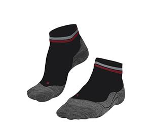 FALKE Women's RU4 Endurance Short Reflect W SSO Cotton Anti-Blister 1 Pair Running Socks, Black (Black 3008), 5.5-6.5