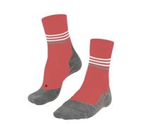 FALKE Women's RU4 Endurance W So Cotton Anti-Blister 1 Pair Running Socks, Orange Coral 8017 Stripe, 4-5