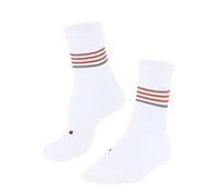 FALKE Women's RU4 Endurance W So Cotton Anti-Blister 1 Pair Running Socks, White 2004 Stripe, 4-5