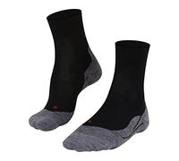 FALKE® RU4 Wool Running Socks for Women - Black Mix, Perfect for Comfort and Warmth