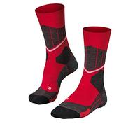 FALKE Women's SC1 W So Wool Warm Thick 1 Pair Skiing Socks, Red Lipstick 8000, 7-8
