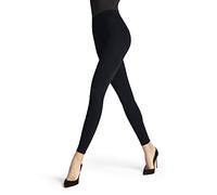 FALKE Women's Seamless Shaping W Le Opaque Plain 1 Pair Leggings, Black 3009, S 36-38